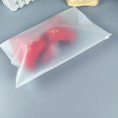 China Recyclable Wholesale Clear Plastic Apparel Zipper Bag For Sock Packaging for sale