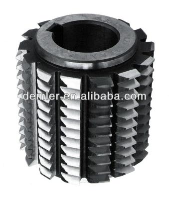 China Gear hob M1- M10 spiral spline hob, class A, PA20/PA30 dgree HSS M2/M35 with CAN liner for sale