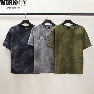 China 2021 Breathable Vintage Tie Dye Desiner High Quality Tees T-shirt Custom Made T-Shirt For Men for sale