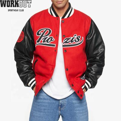 China Wholesale fashion QUICK DRY designer plus size logo baseball varsity jacket men winter casual luxury empty letterman bomber jacket leather for sale