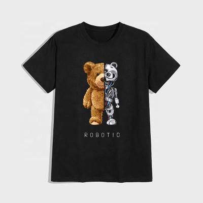 China Breathable High Quality Printing T-shirt Black Crew Neck T-shirt Comics T-shirt Men for sale