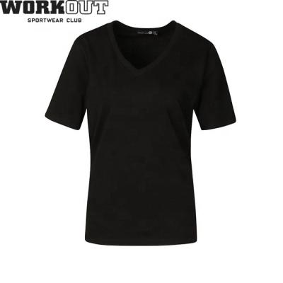 China QUICK DRY Black White And Army Green Shorts V Neck Slim Fit T-Shirts Women for sale