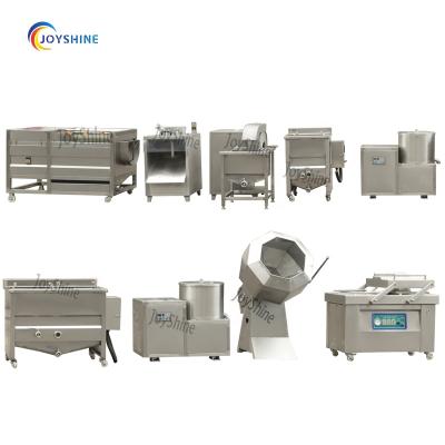 China Semi Automatic Flour Mill Joyshine Potato Chips Processing Machine French Fries Production Line Price for sale