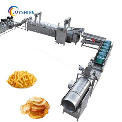 China Automatic Flour Mill Potato Chips Making Machine Fresh Potato Fries Making Machine Processing Line for sale