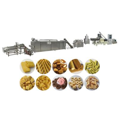 China Food Processing Machine Core Filled Snacks Puffed Food Extruder Making Machine Cereal Corn Loop Filling Production Line for sale