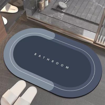 China Washable 2022 New Style Mat Customize Water Absorbent Diatom Mud Mat Anti-Slip for sale