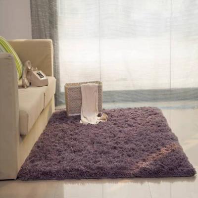 China INS Washable Living Room Long Hair Rug Tie Dye Variegated Carpet Bedroom Bedside Blanket for sale