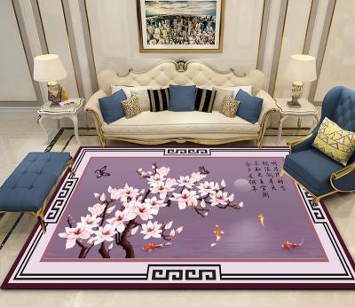 China 2021 New Pattern Chinese Modern Supreme Small Brand Carpet Living Room Washable for sale