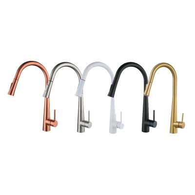 China Pull Out Spray China Commercial 304 Stainless Steel Pull Out Hose Kitchen Faucet for sale