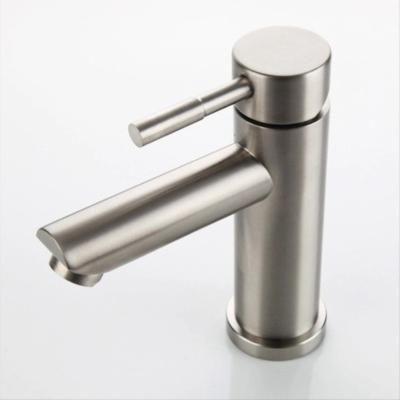 China Metered Cold-Hot Taps Bathroom Sink Basin Water Tap 304 Stainless Steel Basin Mixer Taps Tap for sale