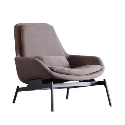 China Metal Leg Office and Hotel Furniture Metal Leg Fabric Leisure Chair Lounge Chair Furniture Lounge Chair for sale