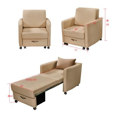 China Medical Sofa Bed Hospital Accompany Chair Patient Clean Folding Nursing Chair With Bed Folding And Fabric Lengthening Sofa for sale