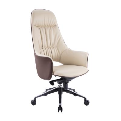 China Modern Office Chairs Swivel Ergonomic Design Leather Office Chairs Hotel Rotation Office Furniture for sale