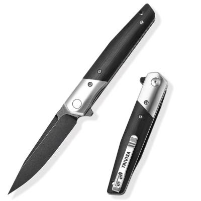 China Black Slide Promotion Bohler K110 EDC High Quality Open Daily Cutter Knives Multifunctional Outdoor Folding Pocket Knife With Clip for sale