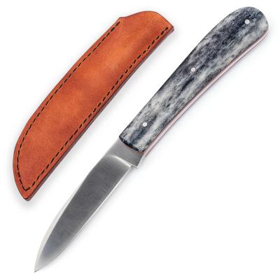 China Tang Bone Handle Outdoor Fixed Full Slide Open Steel M390 Blade Camping Hunting Combat Survival Fruit Peeling Knife for sale