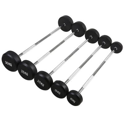 China Modern Gym Equipment 6 Barbell Set 20kg No Metal Weightlifting Fitness Center Equipment for sale