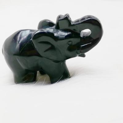 China Wholesale and retail china quality feng shui decoration elephant obsidian stone for sale