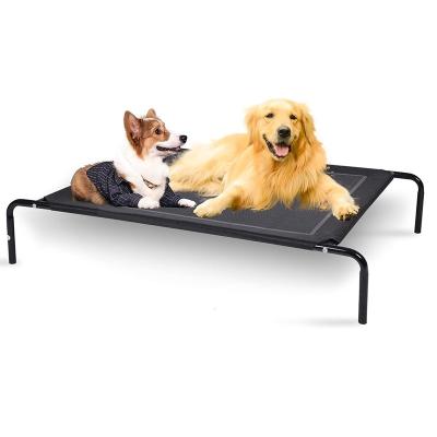 China Travel Raised Pet Beds with No-Slip Feet Indoor and Portable Pet Hammock Bed Outdoor Frame with Breathable Mesh for sale