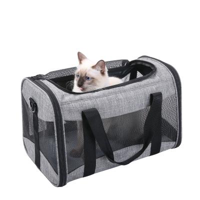 China Breathable Dog Carrier Dog Cages Plastic Cat Cage Kennel Small Dog Carrier Airline Pet Travel Carrier for sale