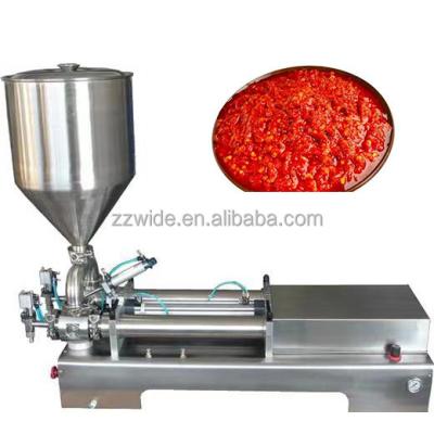 China Food standard paste filling machine sauce filling machine stainless steel with lower price for sale zu verkaufen