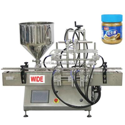 China China supply semi automatic food honey nuts butter filling capping machine with cheap price for sale