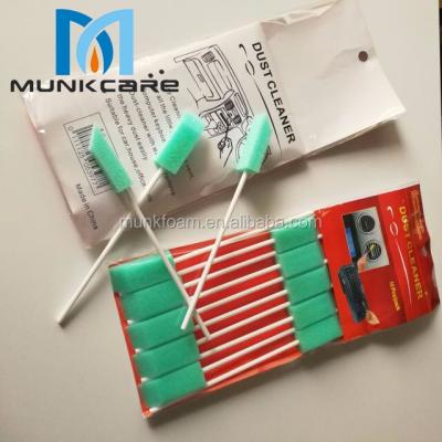 China Plastic+sponge MUNKCARE Dust Sponge Stick Polyurethane Sponge Keyboard Cleaning Swabs for sale