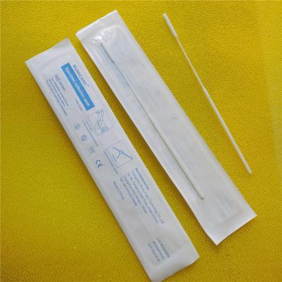 China Plastic+nylon 500 Pack Medical Materials Nasopharyngeal Swabs Disposable Nasal Assembled Nylon Swab Sampling Assembled Tip for sale