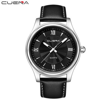 China CUENA Waterproof Watch Men Fashion Sport Quartz Clock Mens Watches Top Brand Waterproof Luxury Full Steel Business for sale