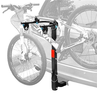 China Stainless Steel Wall Mount Car Rack Car Tailgate Tie Down Hitch Mount 3 Bicycle Carrier 4 Double Bike Cargo Rack for sale