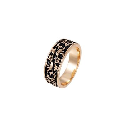 China Gold Adjustable Fashion Hard Wedding Customize Rings Jewelry Women Flower Hawaiian Rings for sale