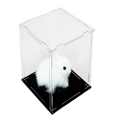 China Acrylic Storage Box Customizable Acrylic Clear Desktop Model Dust Covered Car Display Animation Acrylic Display Box Proof for sale