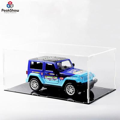 China Customizable Clear Acrylic Display Box With Base Car Display Box Storage Container Model Acrylic Boxes for sale