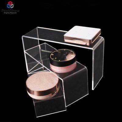 China Customizable Custom Design Shop Retail Countertops Advertising Makeup Display Rack Stand Acrylic Cosmetic Display Rack for sale