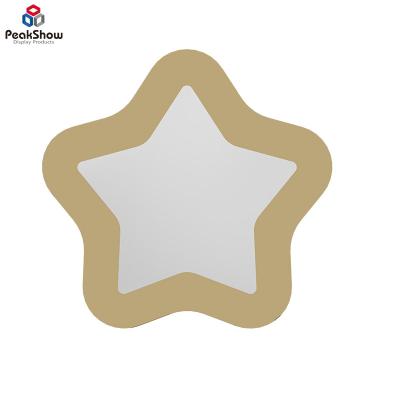 China Acrylic Mirror Star-shape Art Decor Desktop Standing Custom Home Wall Decorative Acrylic Plastic Glass Mirror Two Layers for sale