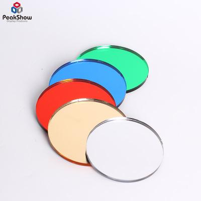 China New Style Disassembly Design Acrylic Mirror Makeup Mirror Irregularly Base Modern Solid Steel Decorative Desktop Table for sale