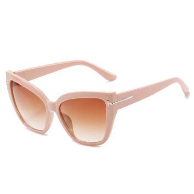 China Cat Eye European female and male women and female plastic vintage retro American large frame sunglasses 2022 sunglasses for sale