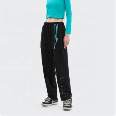 China 2021 Women's Autumn Bamboo Sweat Shinny Pants Anti-wrinkle Pants With Pockets for sale