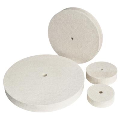 China 100% Pure Flat Polishing Disc Wool Felt Polishing Buffing Wheel For Glass for sale