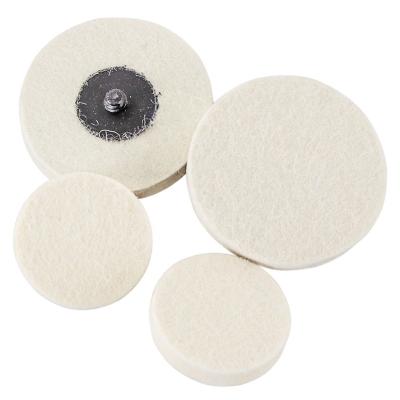 China 100% Pure Polishing Wool Felt Quick Change Disc Wool Felt Polishing Polishing Wheel For Glass Metal for sale