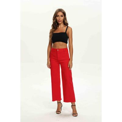 China Unique Hot Sale High Waist Anti-wrinkle Design Wide Leg Pants Fashion Trousers Pants for sale