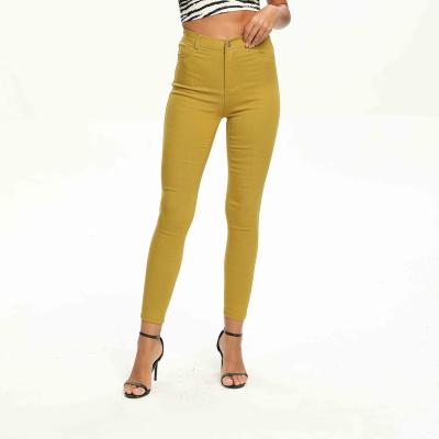 China Anti-wrinkle fashion women skinny pants women stretch butt lifter high waist slim fit elastic pants jeans for sale