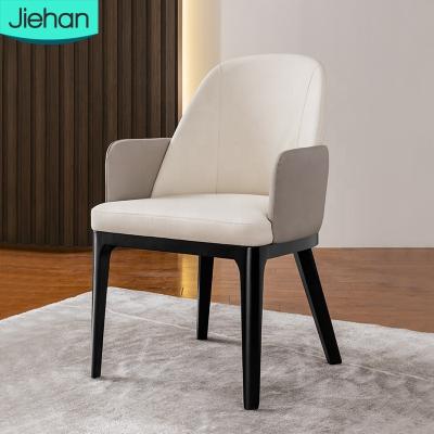 China Elegant Design Heavy Duty Restaurant Upholstered Luxury Italian Design Dining Room Leather Dining Table Chairs for sale