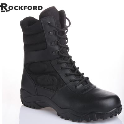 China Black Military and Steel Toe High Quality Police Shoes, Military Shoes FD8201 for sale