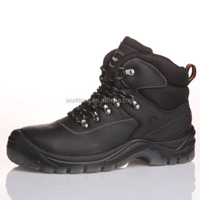 China Men's Genuine Leather Steel Toe Boots Industrial Work Shoes FD4106 Steel Toe Boots Anti-Skid Safety Shoes Toe Brand for sale