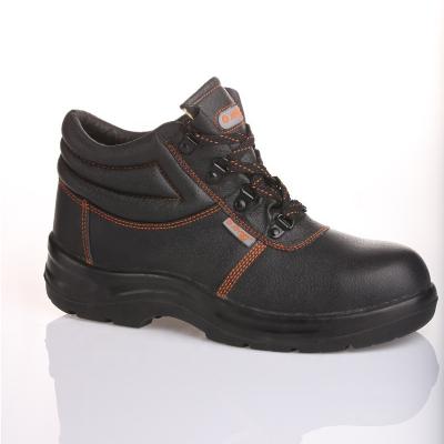 China FD4115 Wholesale Online Work Toe Black Safety Shoes Men Genuine Leather Anti-skid Steel Toe Boots for sale