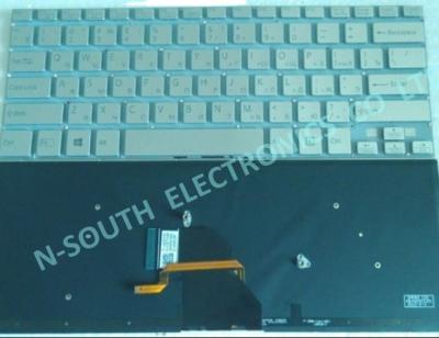 China Newest Standard Type Laptop Keyboard For Sony SVF14 UK Layout Silver With Backlit for sale