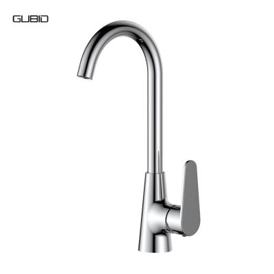 China Kitchen Sink Faucets Single Tap Solid Brass Contemporary Modern Home Vanity Bar Mixer Metered Cold-Hot Water Faucets for sale