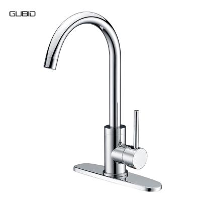 China Metered Faucets Kitchen Sink Faucet With Apron One Handle High Arch Bar Mixer Tap Contemporary Solid Brass Water Taps One Tap for sale