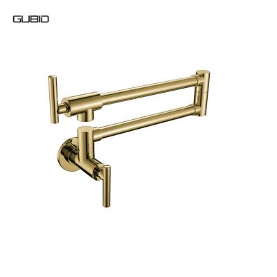 China Other Half Inch Modern Gold Assembly CUPC ACS Wall Mounted Brass Assembly NPSM TNP 1/2 Hole Kitchen Pot Filler for sale