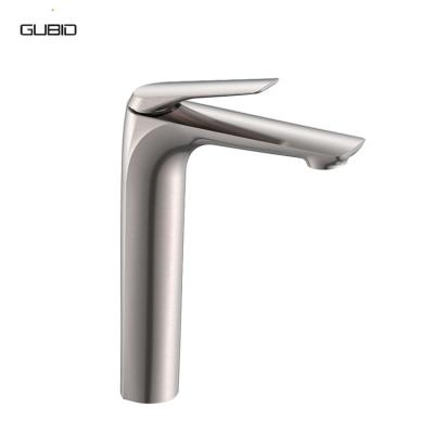 China 2022 Brass Basin Faucet Bathroom Sink Faucets Bathroom Basin Mixer Tap Brushed Faucet For Bathroom for sale